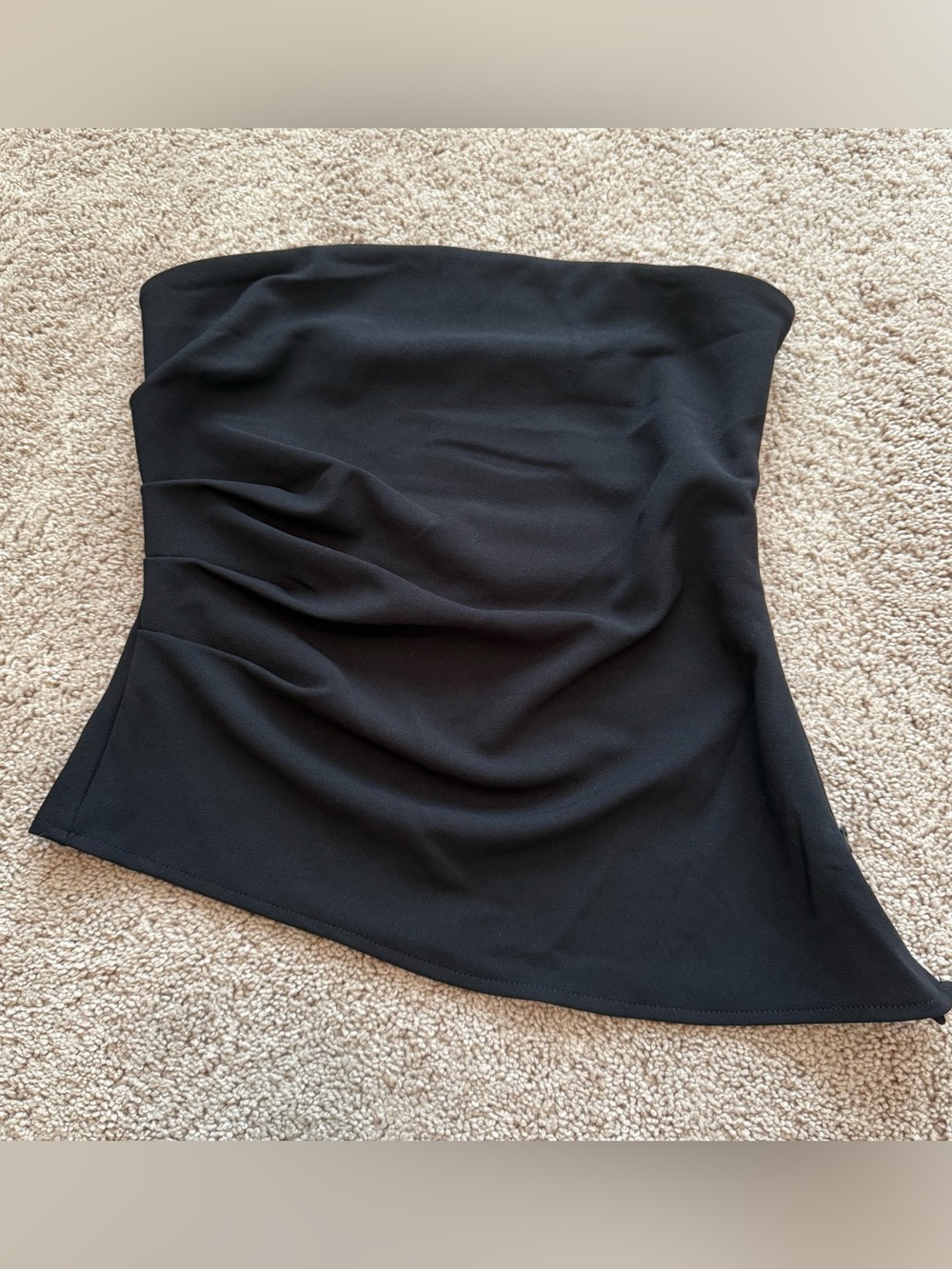 Petal & Pup Black Asymmetrical Top - Picture 1 of 10